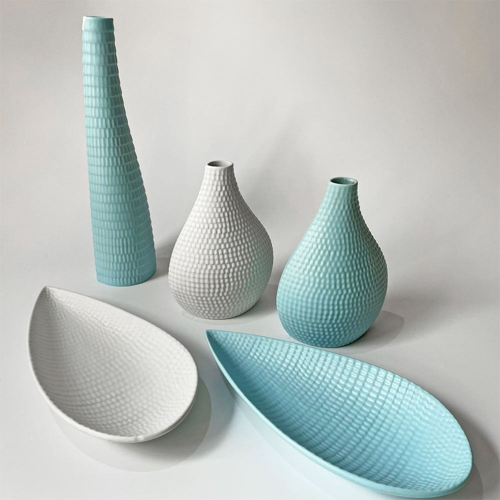 グスタフスベリ GUSTAVSBERG レプティル Reptil リーフ型 プレート スティグ・リンドベリ Stig Lindberg 北欧 ビンテージ ライトブルー ★