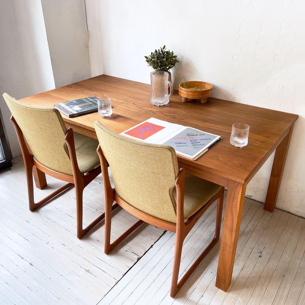 ウッドユウライクカンパニー WOOD YOU LIKE COMPANY ベイシック BASIC 24T I型 ダイニングテーブル ウォールナット材 神山公一 ★