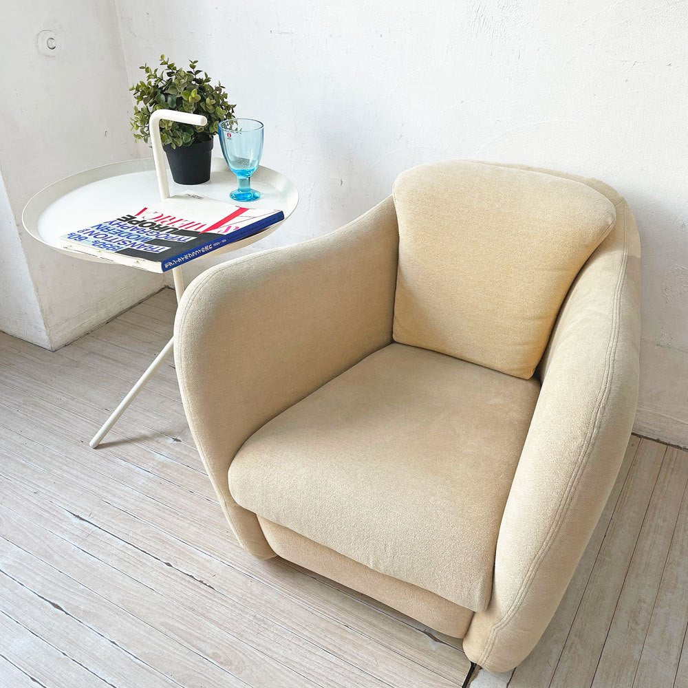 イデー IDEE ミニミラーアームチェア MINI MILLER ARM CHAIR 一人掛けソファ シングルソファ ファブリック ベージュ 廃番カラー ★