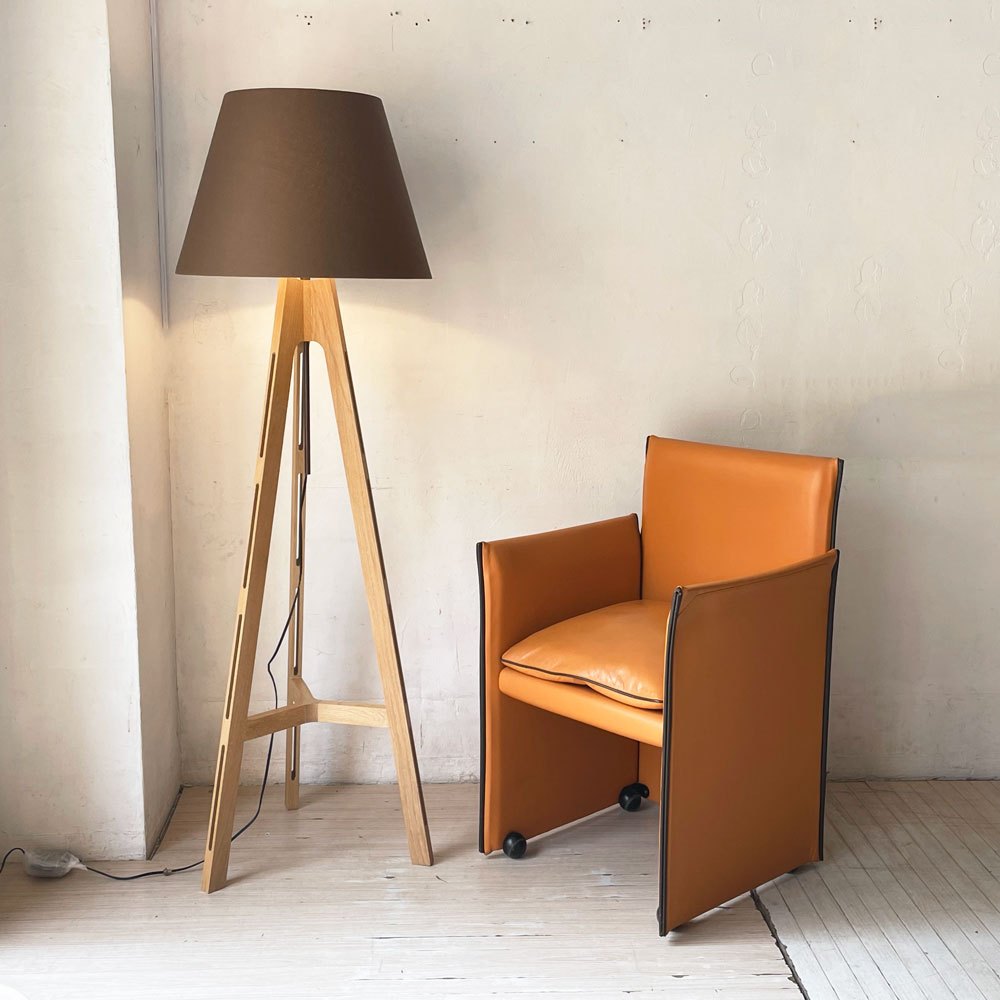 カッシーナ Cassina 401 ブレーク アームチェア 401 BREAK マリオ・ベリーニ ラウンジチェア 本革 レザー 参考56万円 ★