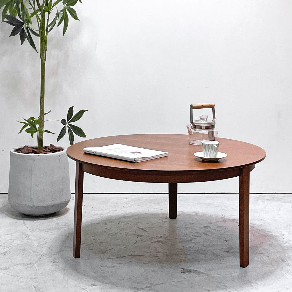 フォルナサリグ Fornasarig ウォルフガンク Wolfgang コーヒーテーブル coffee table ラウンド Φ88cm オーク材 イタリア 北欧スタイル ●