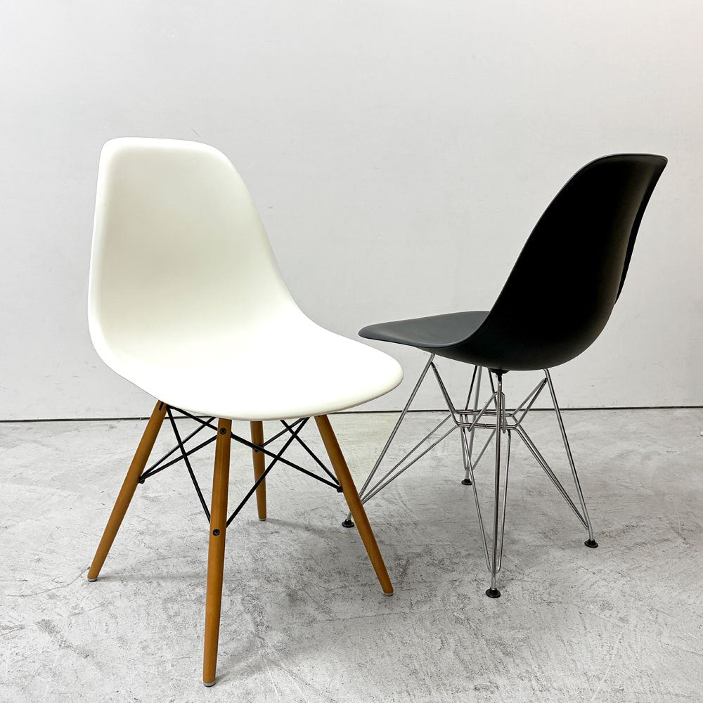 ヴィトラ vitra サイドシェルチェア ポリプロピレン製 ホワイト ドゥエルレッグ DSW C&R イームズ ミッドセンチュリー ●