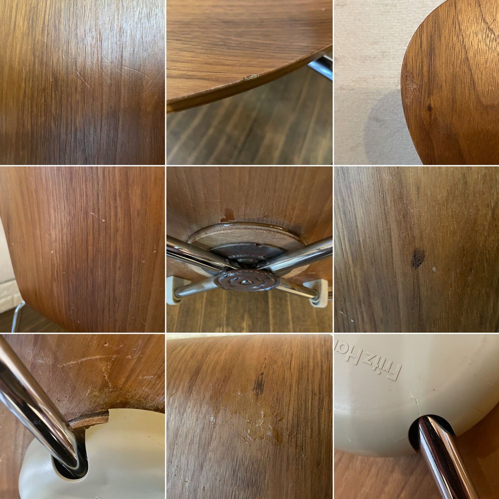 フリッツハンセン Fritz Hansen セブンチェア Seven Chair ダイニングチェア アルネヤコブセン Arne Jacobsen ウォールナット材 北欧家具 B ◎