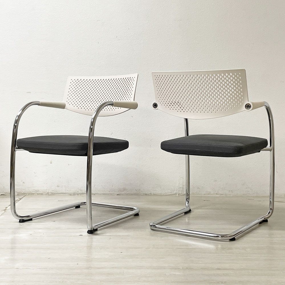 ヴィトラ vitra ビザビ2 Visavis2 アームチェア デスクチェア カンティレバー アントニオ・チッテリオ B ●
