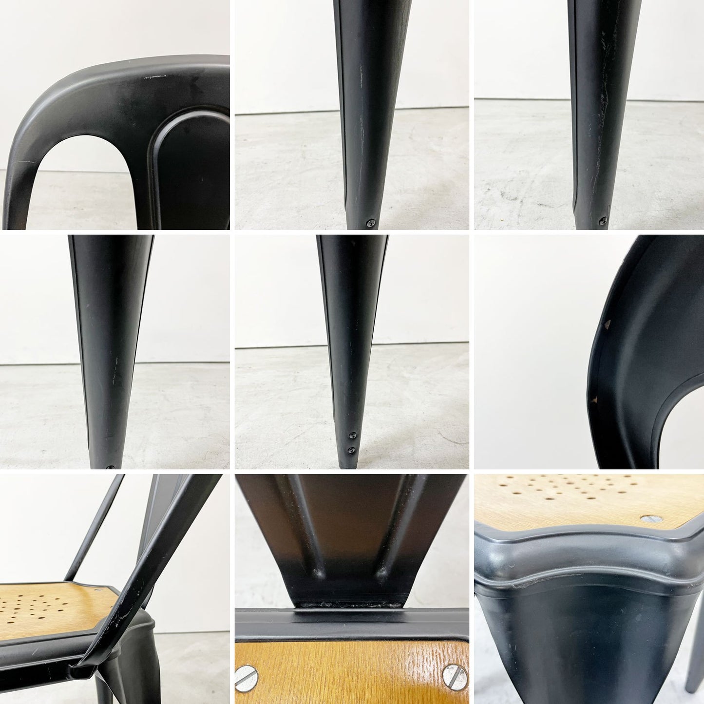 ノーザンオハイオインダストリアル Northern Ohio Industrial マルチプルズチェア Multipls Chair ダイニングチェア スタッキング ブラックスチール インダストリアルデザイン C ●