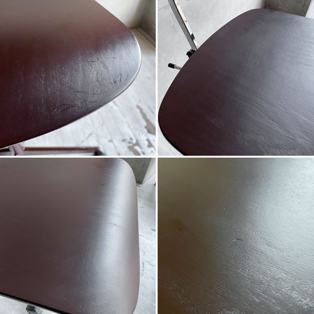 ラボファ Labofa デスクチェア オフィスチェア プライウッド ブラウン ダブルホイール 高さ調整可 デンマーク製 北欧家具 ♪