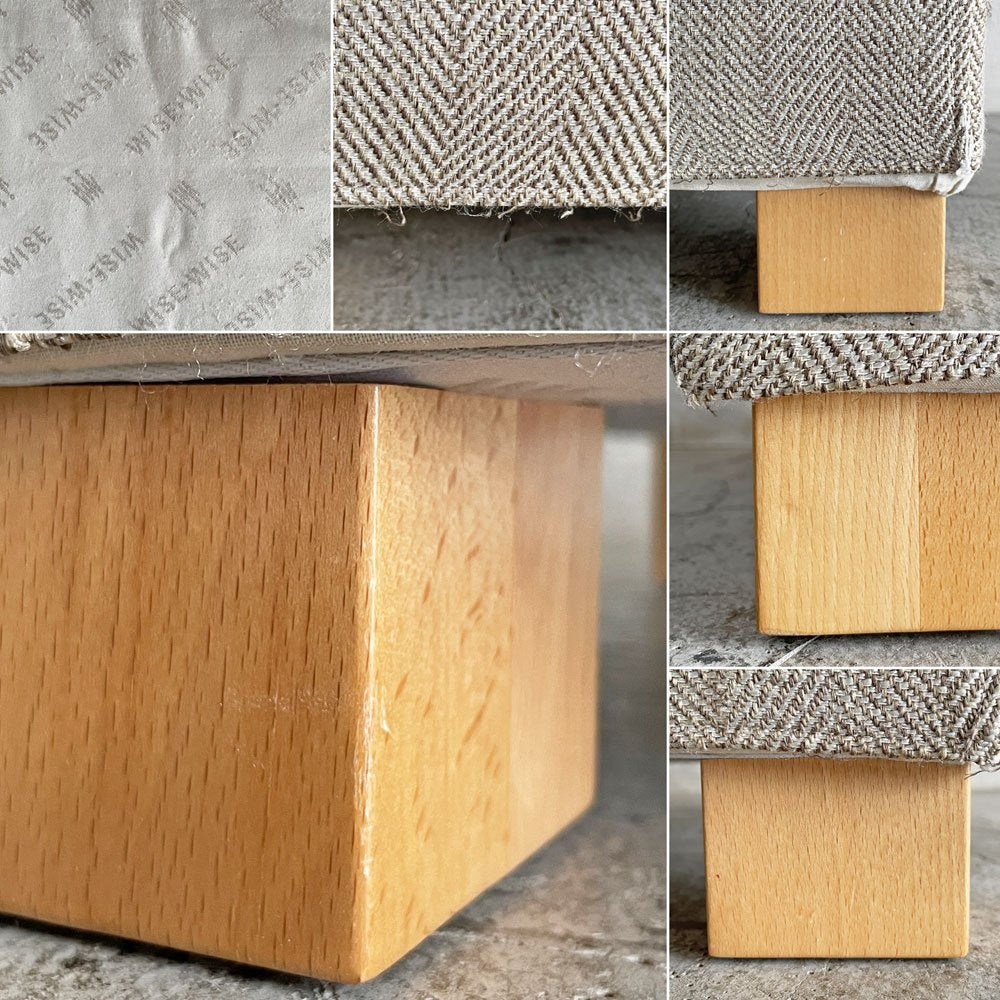 ワイスワイス WISE WISE パル PAL GC-105 オットマン W55.5cm カバーリングファブリック ヘリンボーン生地 カタログ価格¥68,250-以上 〓