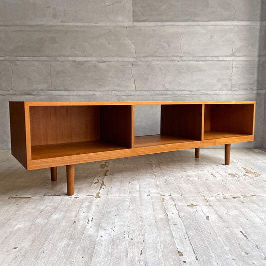 クロロス CHLOROS カットスルーワンステップ Cut Through 1step テレビボード AVボード チーク材 北欧スタイル W152cm 定価¥59,400- ♪