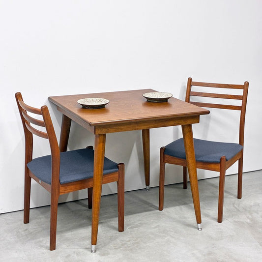 パシフィックファニチャーサービス PACIFIC FURNITURE SERVICE P.F.S スクエアテーブル SQUARE TABLE Lサイズ ダークブラウン バーチ材 樺 W80cm 美品 定価¥88,000- ◎