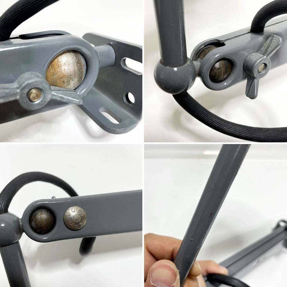 デイザー DAZOR USビンテージ クランプデスクライト グレー ミリタリー インダストリアル アメリカ P.F.S取扱 現状品 ●