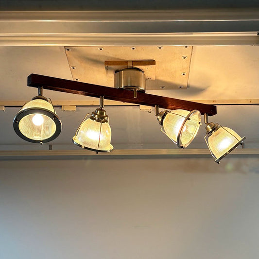 ハモサ HERMOSA ダイナー4 DINER 4 ペンダントライト シーリングライト 4灯 角度調整可 リモコン付き インダストリアルデザイン ●