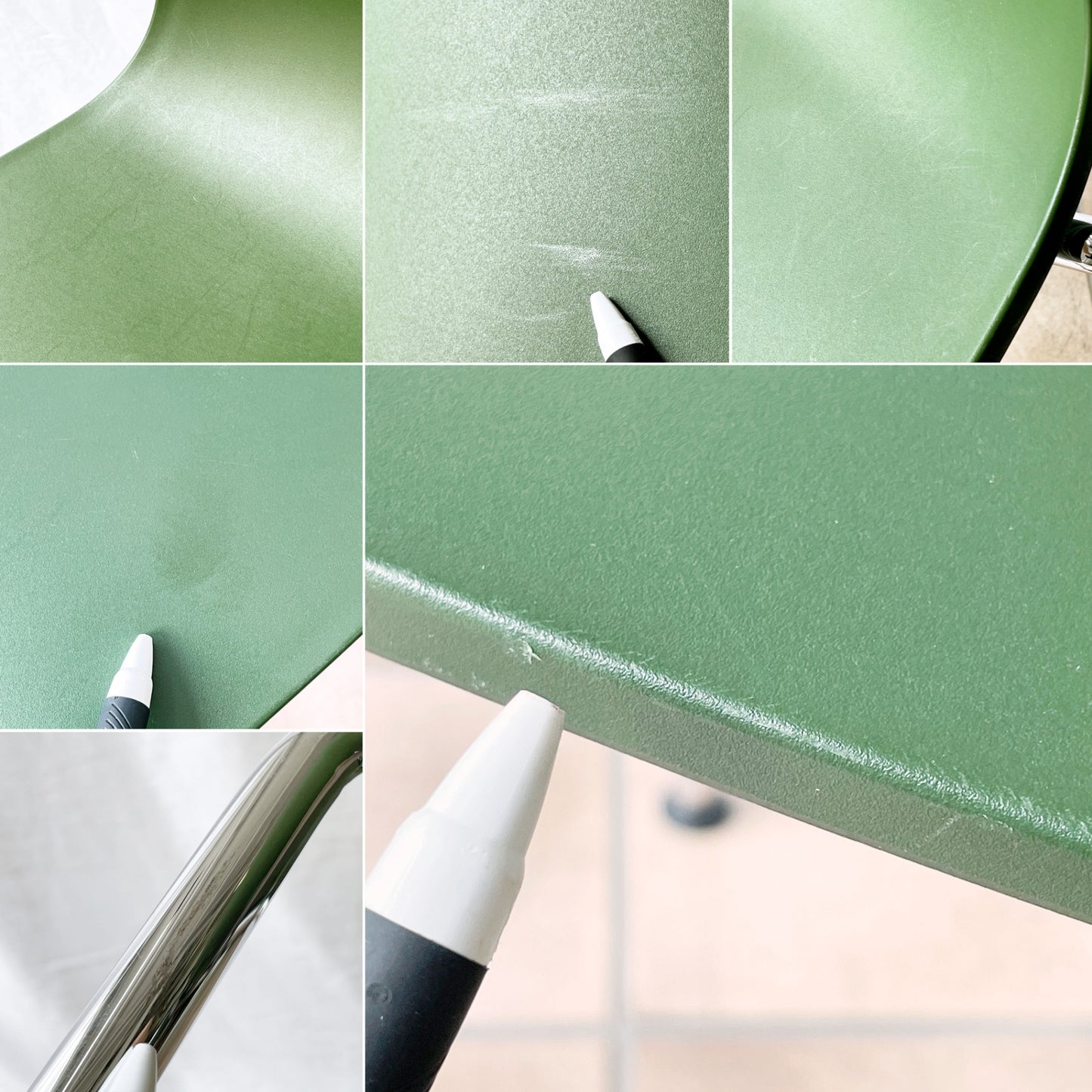 ヴィトラ vitra ハル HAL ハルチューブ サイドチェア ダイニングチェア グリーン スタッキング ジャスパー モリソン A ◇
