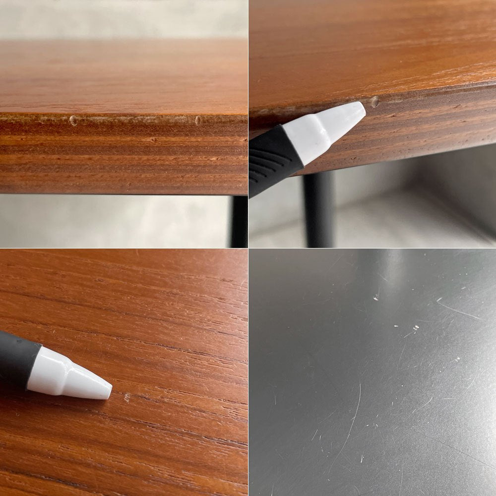 グラフ graf プランクトンテーブル Plankton table ダイニングテーブル カフェテーブル チーク材天板 スチール脚 定価¥85,800- ♪