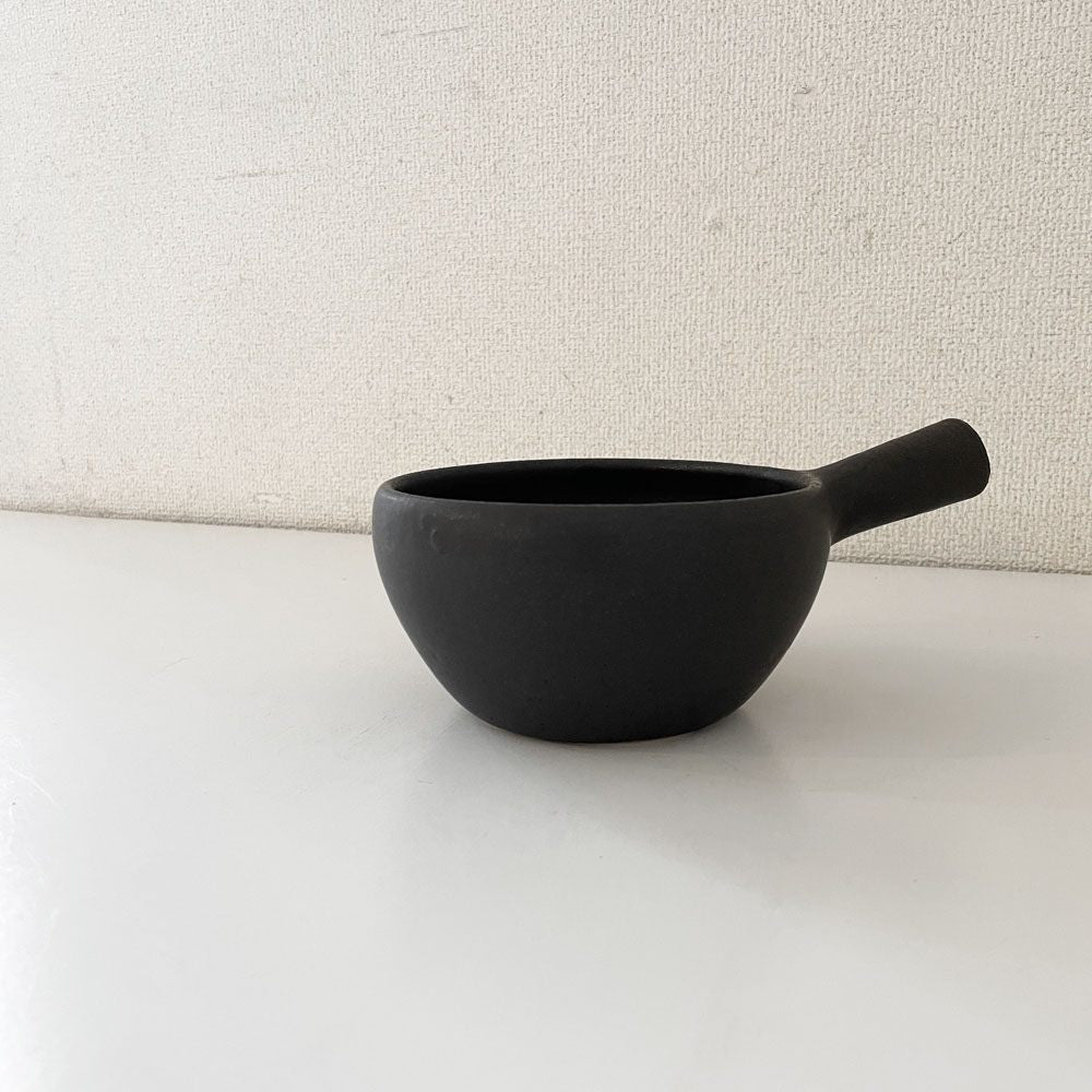 正島克哉 Katsuya Shoujima 片手土鍋 黒 小 全幅19.5cm 直火可 工房正
