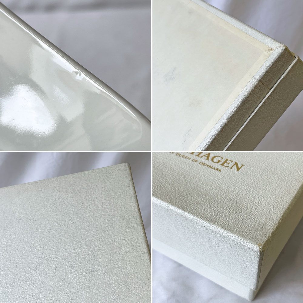 ロイヤルコペンハーゲン ROYAL COPENHAGEN ブルーフルーテッド プレイン 中皿 ディーププレート 21cm 六角 箱付 未使用品 ◇