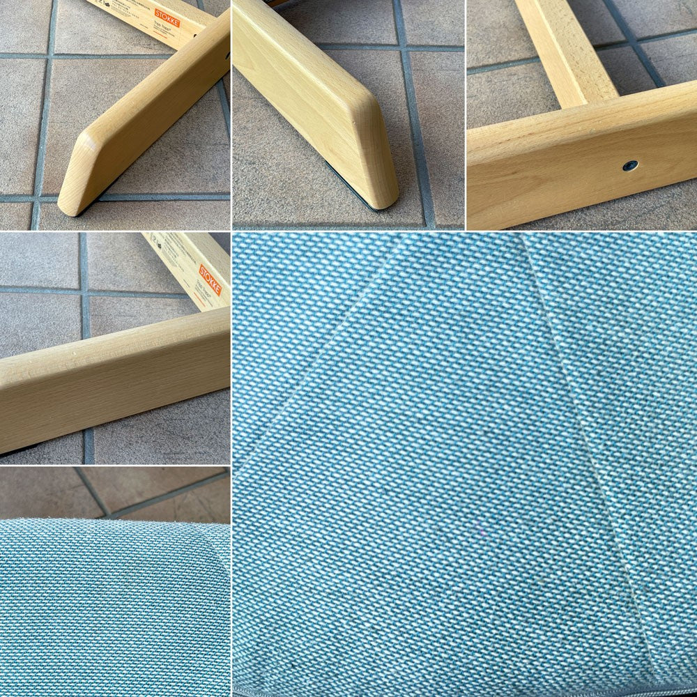 ストッケ STOKKE トリップトラップ TRIPP TRAPP ベビーチェア キッズチェア ナチュラル S/N6~ プラスチックガード ジュニアクッション付き ノルウェー 北欧家具 ◇