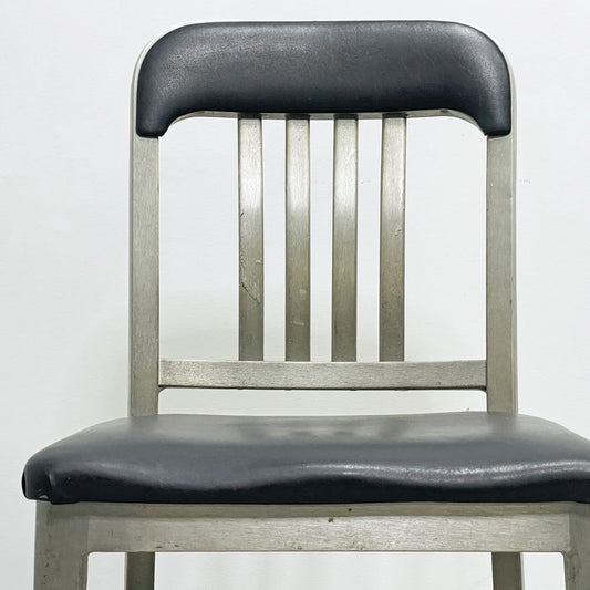 グッドフォーム GOOD FORM ネイビーチェア アルミチェア ダイニングチェア USビンテージ インダストリアルデザイン 米国 ●