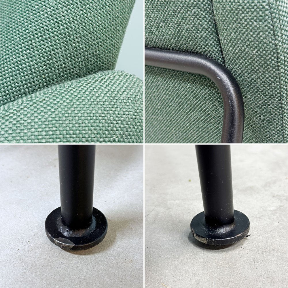 イデー IDEE ダヴラウンジ DOVE LOUNGE ラウンジチェア 1pソファ 1人掛け グリーン ファブリック スチールレッグ ◎