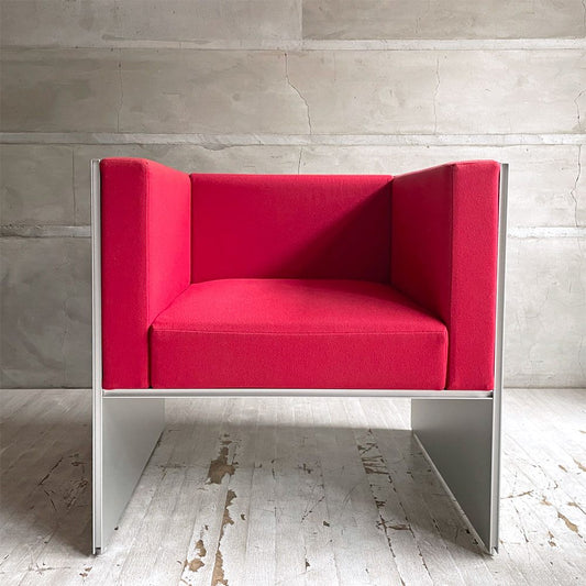 カッシーナイクスシー Cassina ixc. エアーフレーム AIR FRAME 3007 ミッドソファ 1人掛け 1シーター レッド系 デヴィッド・チッパーフィールド 受注生産品 ♪