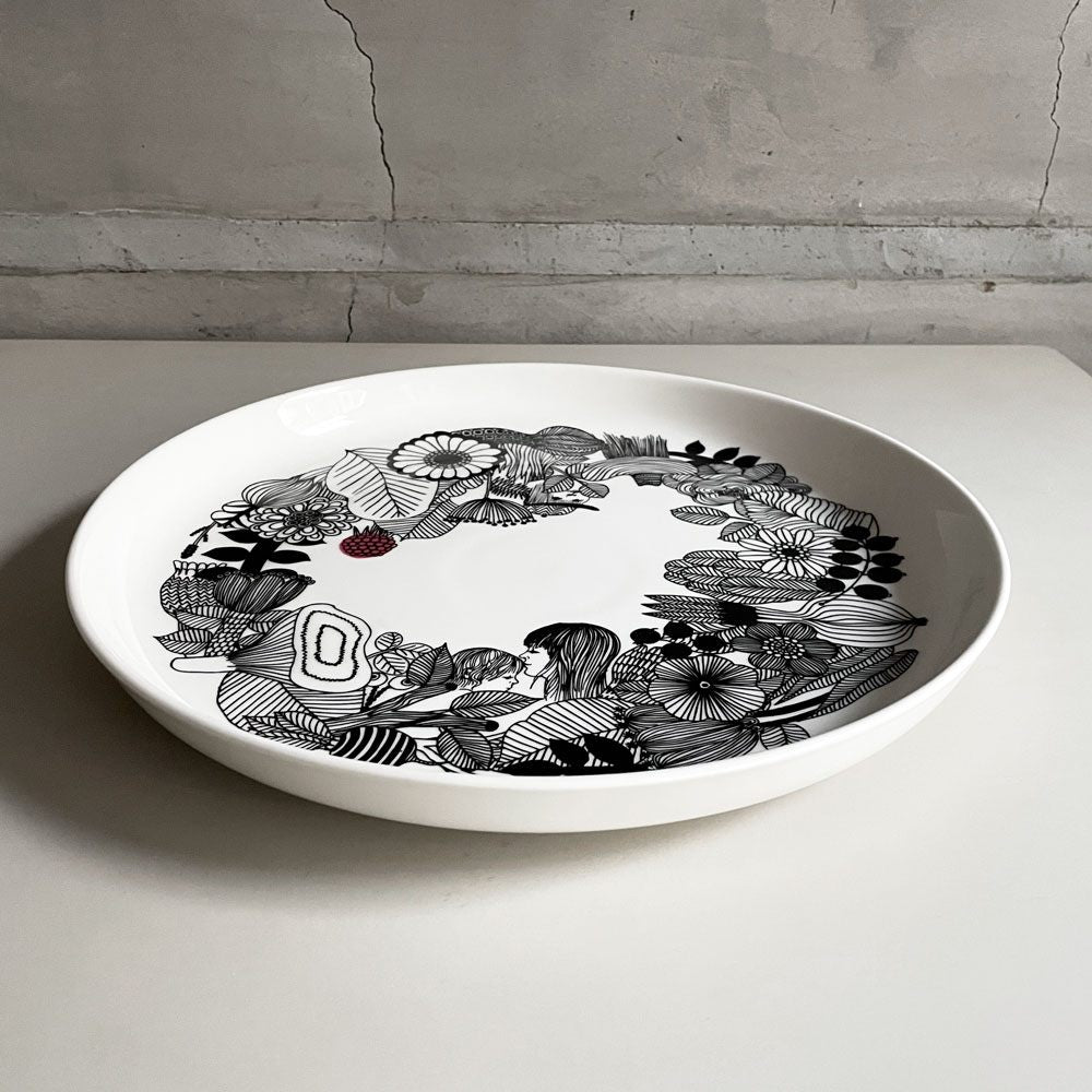 マリメッコ marimekko シイルトラプータルハ Siirtolapuutarha プラター 33cm マイヤ・ロウエカリ Maija Louekari 北欧食器 ♪