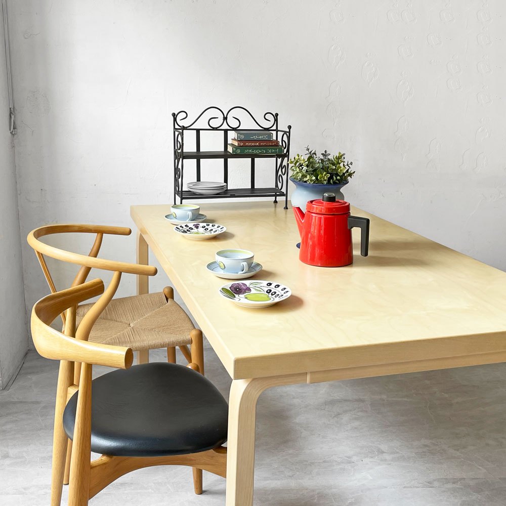 アルテック artek ダイニングテーブル 82A バーチ天板 ナチュラルラッカー W150cm アルヴァ・アアルト 北欧 フィンランド 定価¥327.800- ★