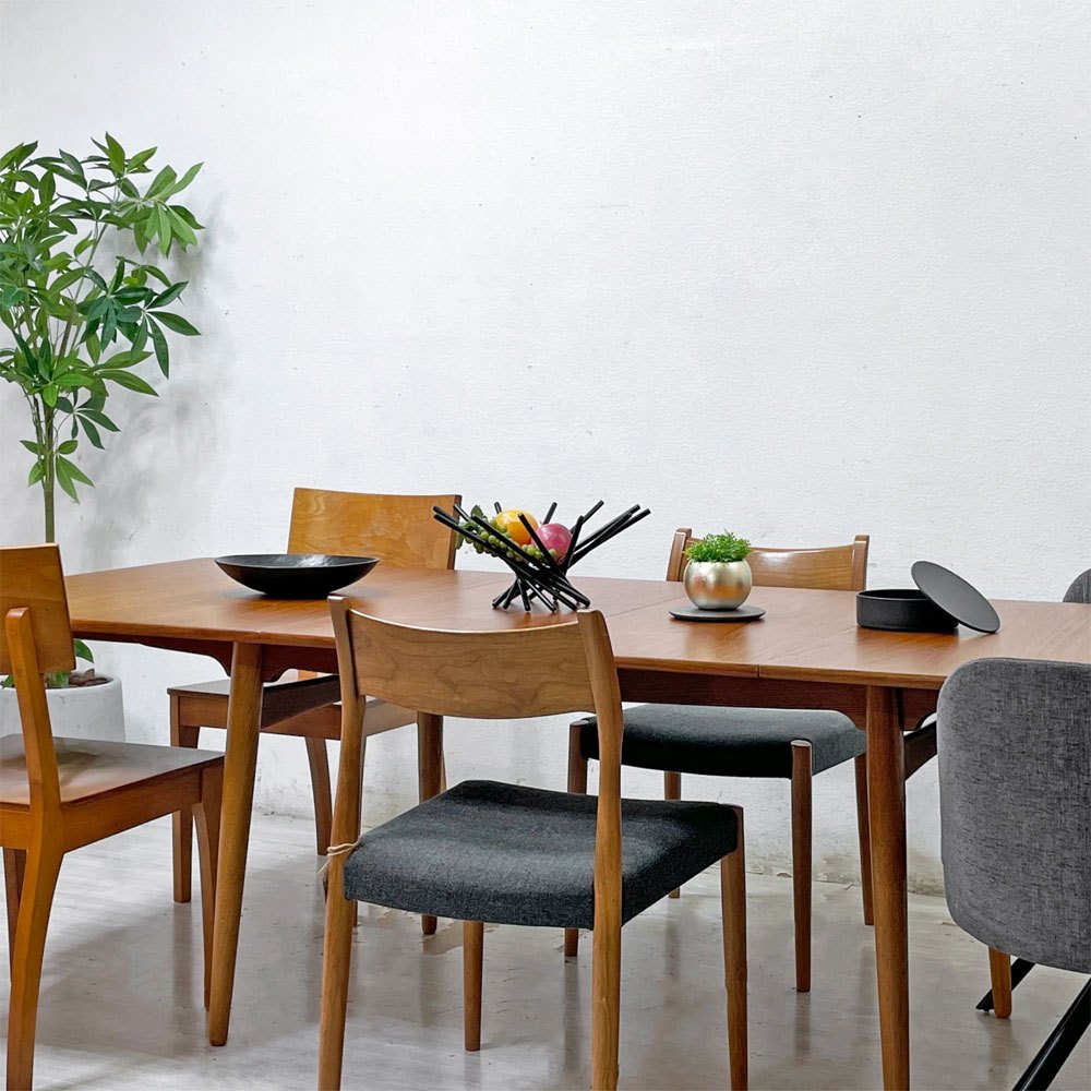 アンドレアス・タック Andreas Tuck エクステンション ダイニングテーブル AT310 チーク材×オーク材 ハンス・J・ウェグナー 北欧 デンマークビンテージ ●