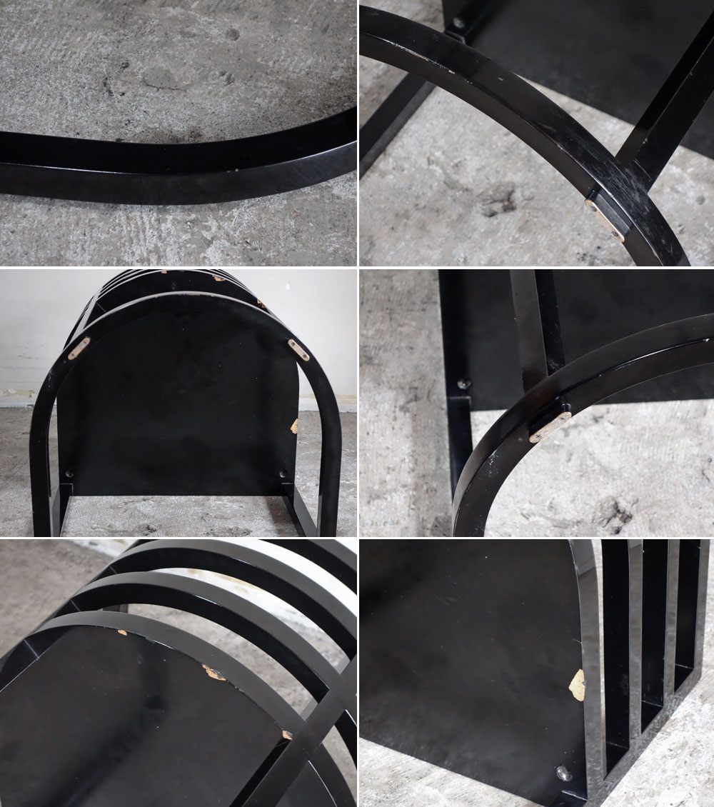 ノル Knoll アームチェア No.810 ブラック リチャード・マイヤー デザイン Richard Meier ■