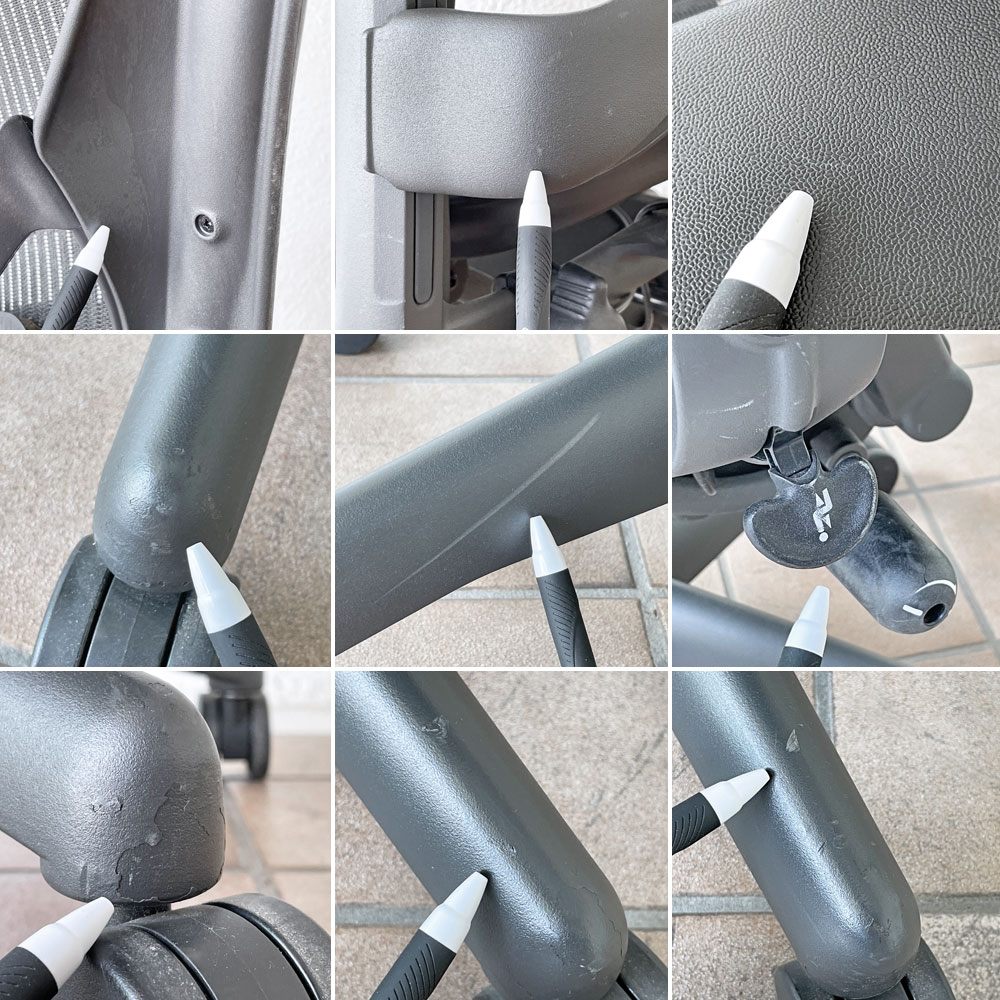 ハーマンミラー Herman Miller アーロンチェア スタンダード Bサイズ ポスチャーフィット グラファイトベース デスクチェア ビル・スタンフ&ドン・チャドウィック ◇