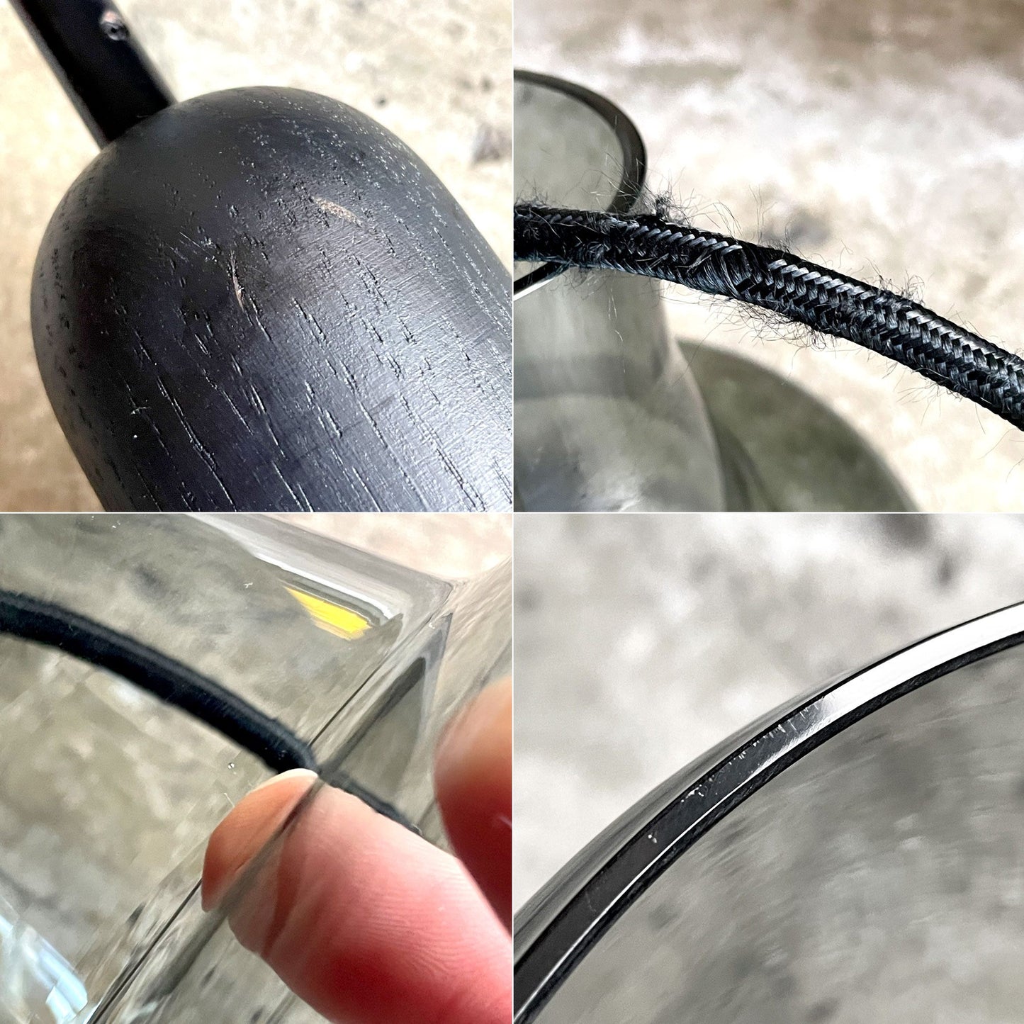 ブロッキス BROKIS シャドウ02 SHADOWS02 ペンダントライト スモークグレイ×ブラック 吹きガラス チェコ モダンデザイン ■