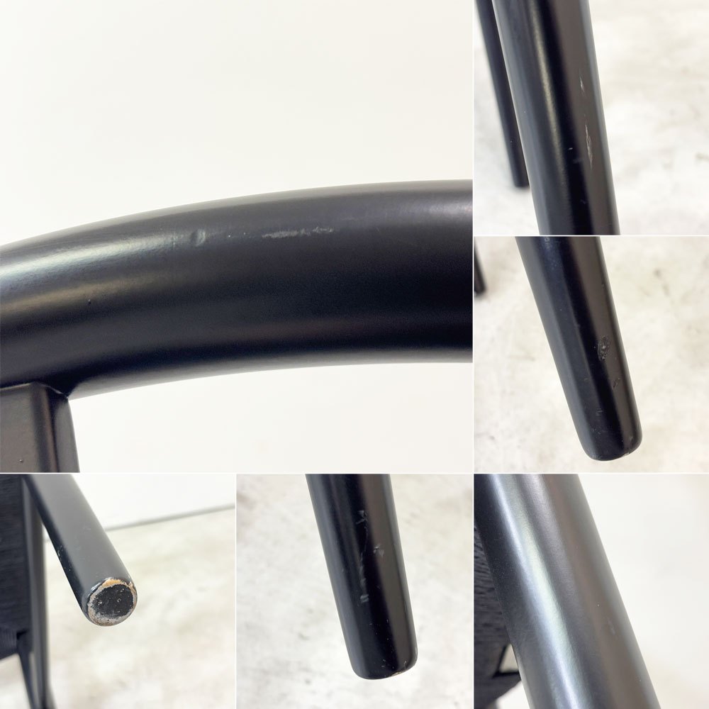 カールハンセン&サン Carl Hansen & Son CH24 Yチェア 日本仕様サイズ ブラックラッカー×ブラックペーパーコード ハンス・J・ウェグナー ビーチ材 ●