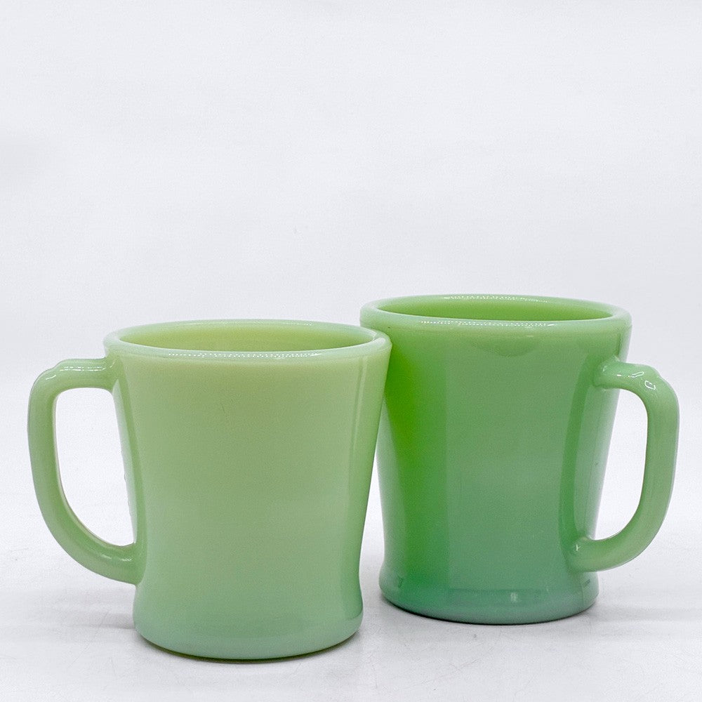 ファイヤーキング FIRE KING ジェダイ JADE-ITE マグカップ Dハンドル フラットボトムタイプ USビンテージ 1950年代~1960年頃 B ●