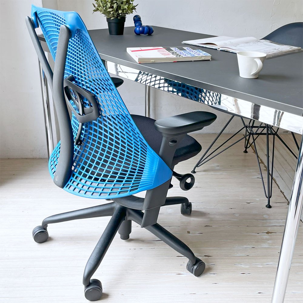 ハーマンミラー Herman Miller セイルチェア SAYL CHAIR デスクチェア オフィスチェア イヴ・ベアール ベリーブルー ★