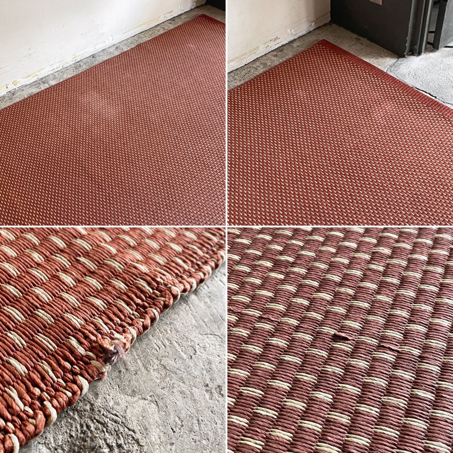 ウッドノーツ WOODNOTES ラグ カーペット 200cm×140cm 赤茶系 ペーパーヤーン フィンランド ■