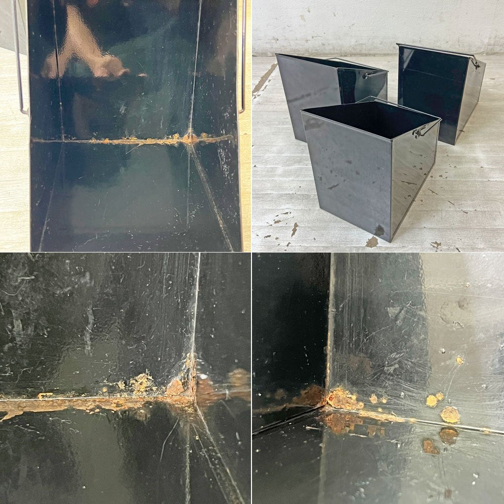 ダルトン DULTON トライデッカー トラッシュカン Tridecker trash can ゴミ箱 ダストボックス イエロー ミッドセンチュリーデザイン 廃番 ●