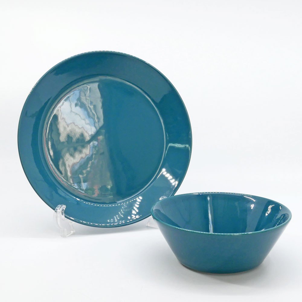 イッタラ iittala ティーマ Teema プレート 21.5cm ぺトロールブルー 2006年限定 アアルトベース70周年記念カラー 廃番 希少 ●