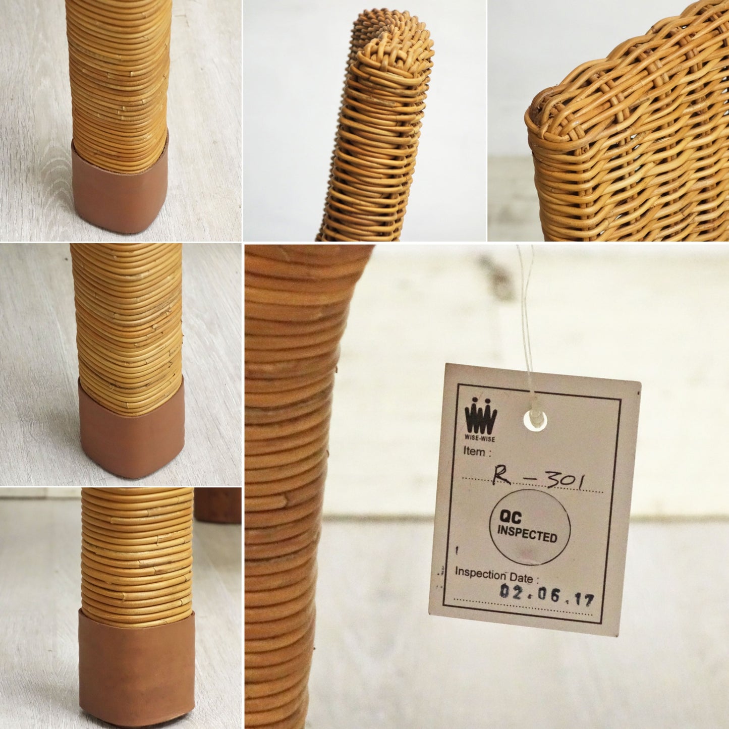 ワイスワイス WISE WISE アジアンコンフォート ASIAN COMFORT R-301B サイドチェア 脚先レザー仕様 未使用保管品 ●