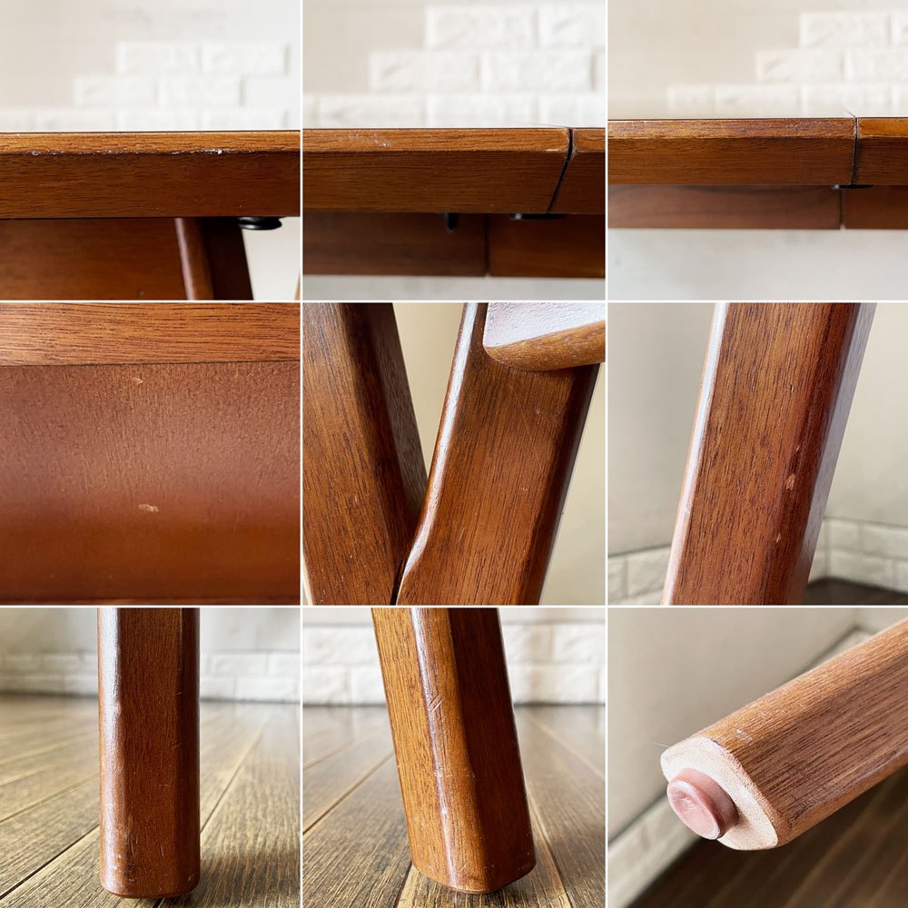 ウエストエルム West Elm ミッドセンチュリー Mid-century エクスパンダブルダイニングテーブル 伸長式 W99/140cm ウォールナット×ユーカリ材 参考価格¥115,000- ◎