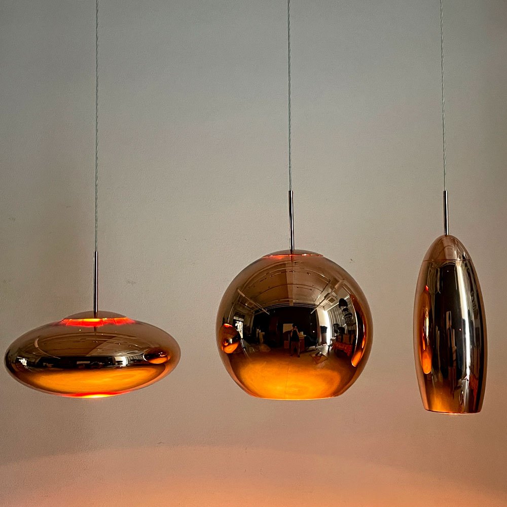トムディクソン Tom Dixon コッパー ワイド ペンダントライト Copper Wide Pendant 廃番 定価113,000円 展示品 〓