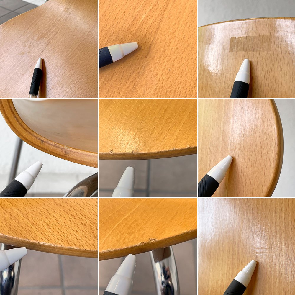 フリッツハンセン Fritz Hansen アントチェア 4本脚 ナチュラルビーチ ラッカー アルネ・ヤコブセン 北欧家具 C ◇