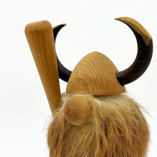 ノギンス NOGGINS バイキング ドール 棒 中 木製人形 オブジェ 北欧 民芸 ビンテージ B ●