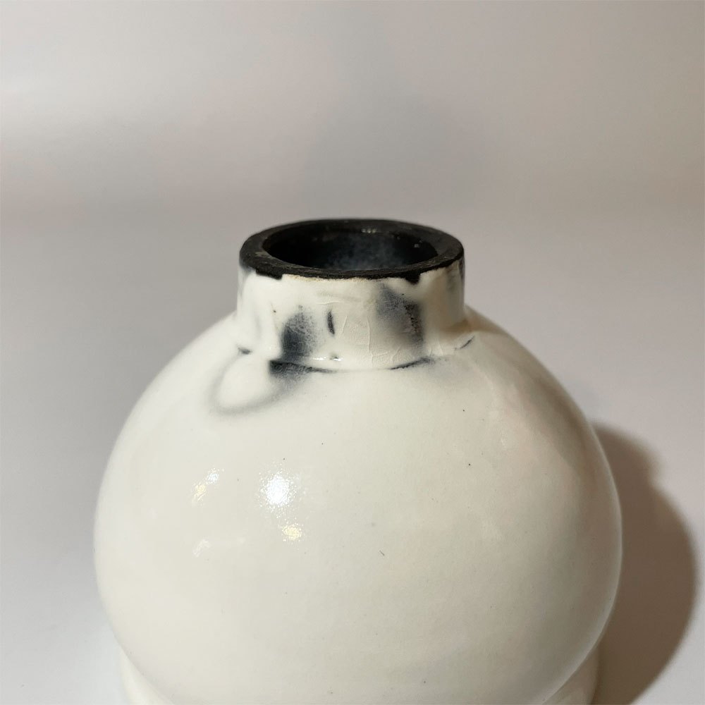 鈴木環 ピジョンカップ S 現代作家 陶芸家 ホワイト 小鉢 器 ★