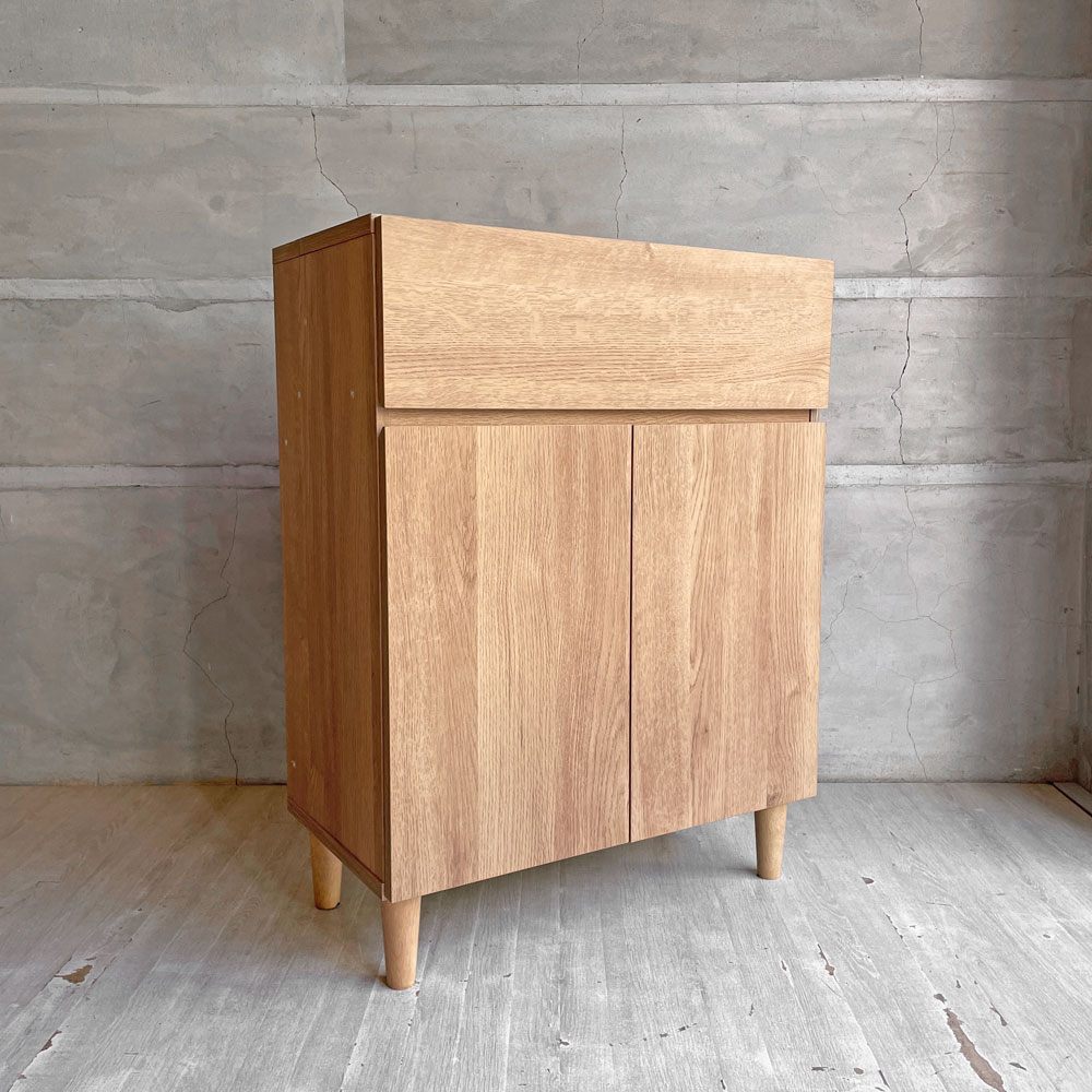 LOWYA ライトブラウン キャビネット 110cm Amazon.co.jp: LOWYA ロウヤ キャビネット リビング収納 サイドボード