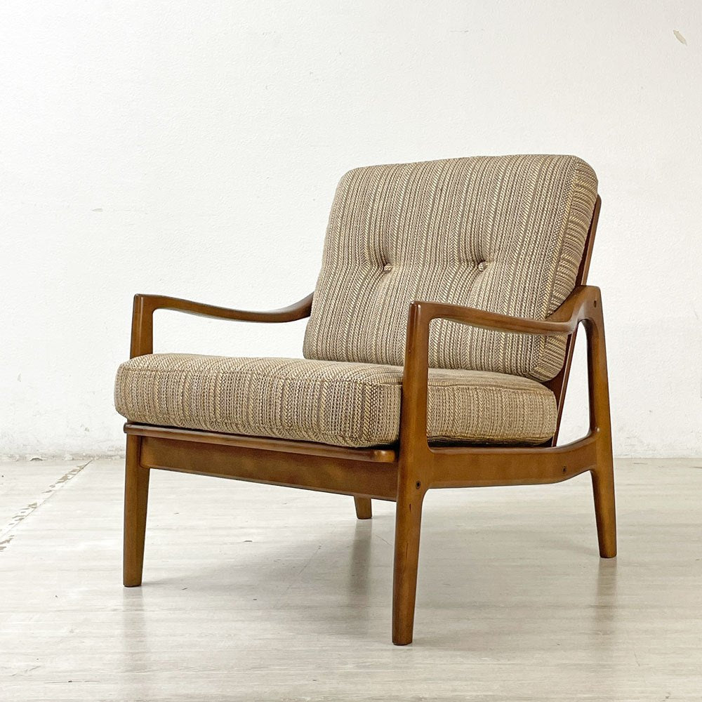 希少品 オールドカリモク KARIMOKU チェア 1人掛け アンティーク