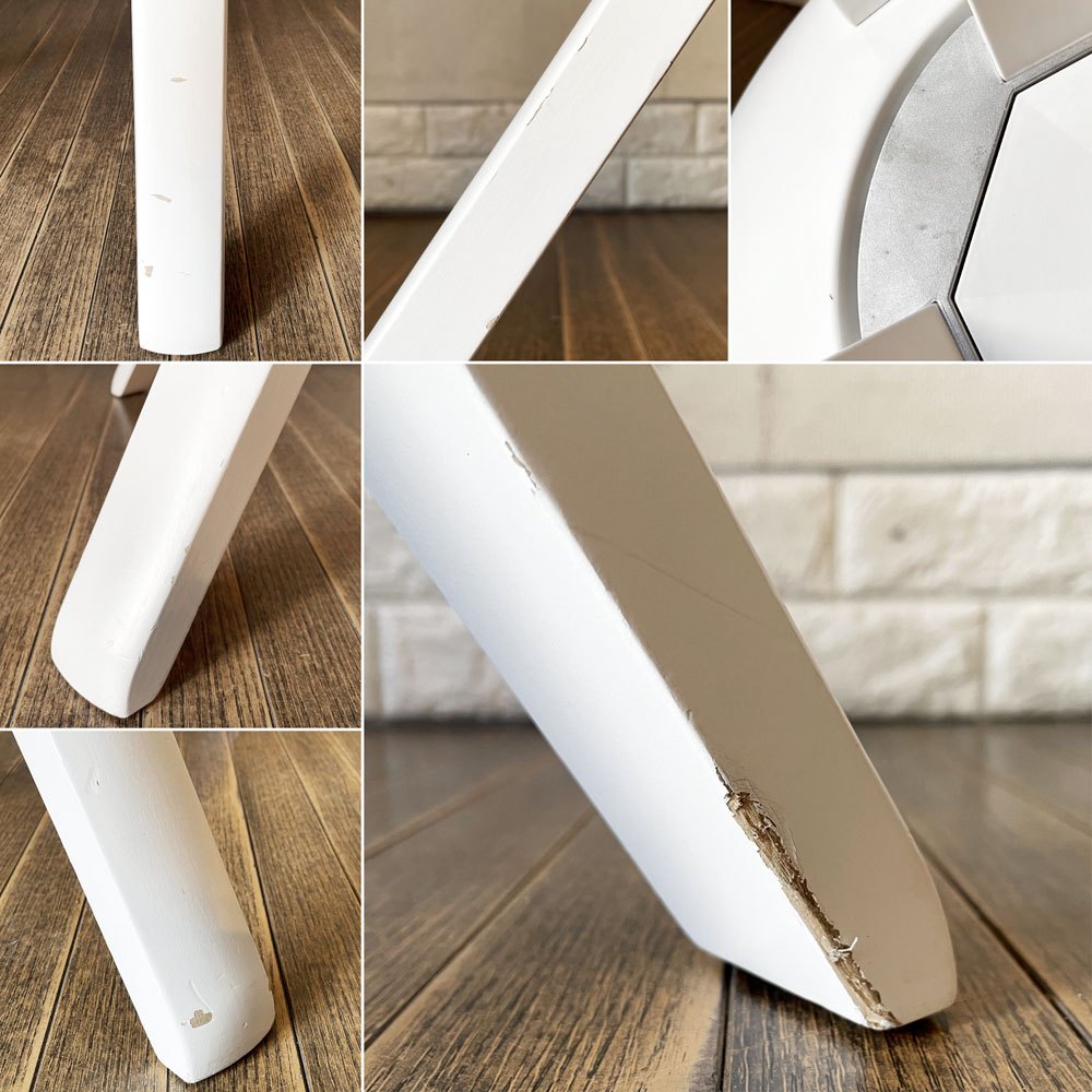 アルテック artek ライバルチェア Rival Chair 回転式チェア ホワイトラッカー ファブリック座面 ダイニングチェア デスクチェア コンスタンチン・グルチッチ 定価¥139,700- ◎