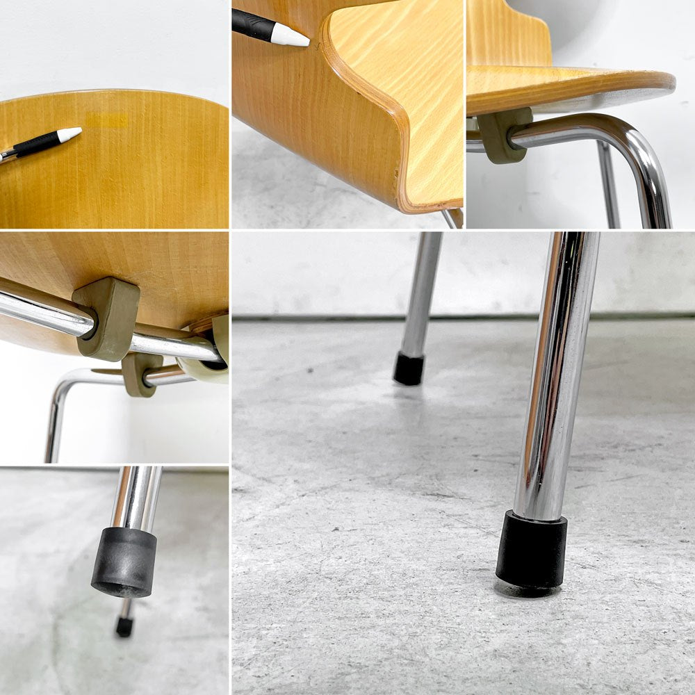 フリッツハンセン Fritz Hansen 3101 アリンコチェア アントチェア 4本脚 ナチュラルビーチ ラッカー仕上げ アルネ・ヤコブセン C ●