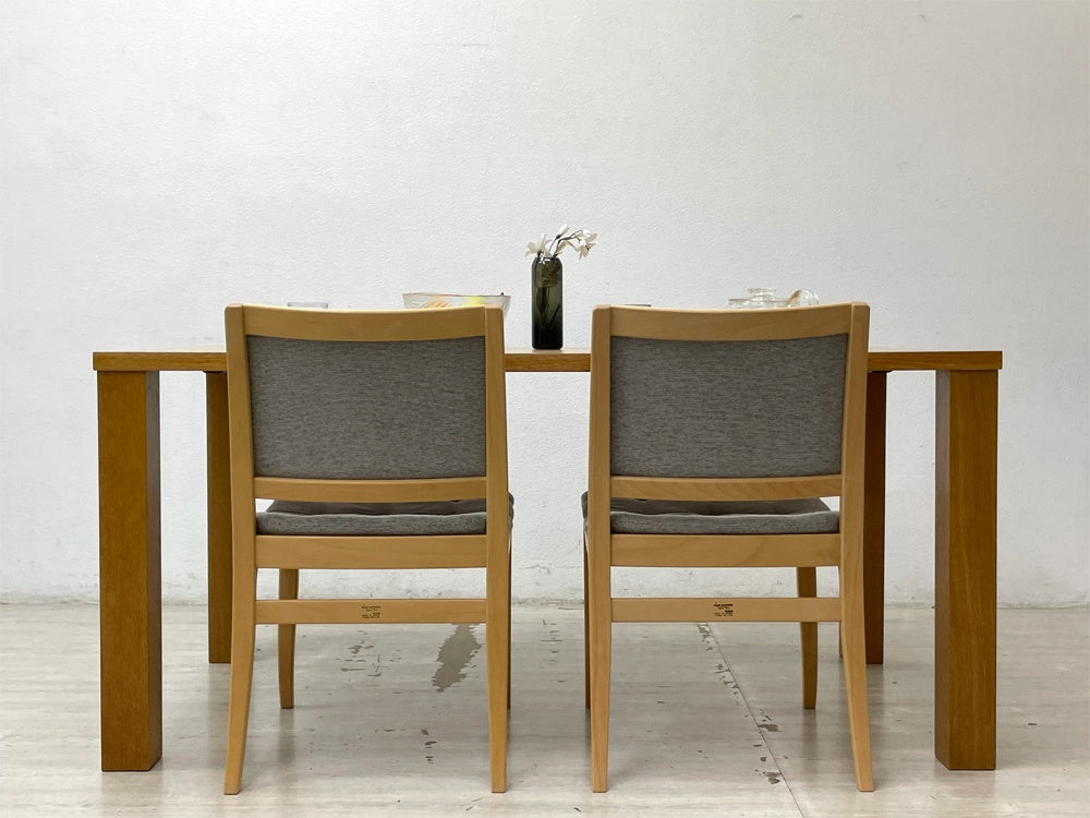 柏木工 KASHIWA オーク無垢材 ダイニングテーブル W150cm 飛騨家具 ナチュラルモダン ●