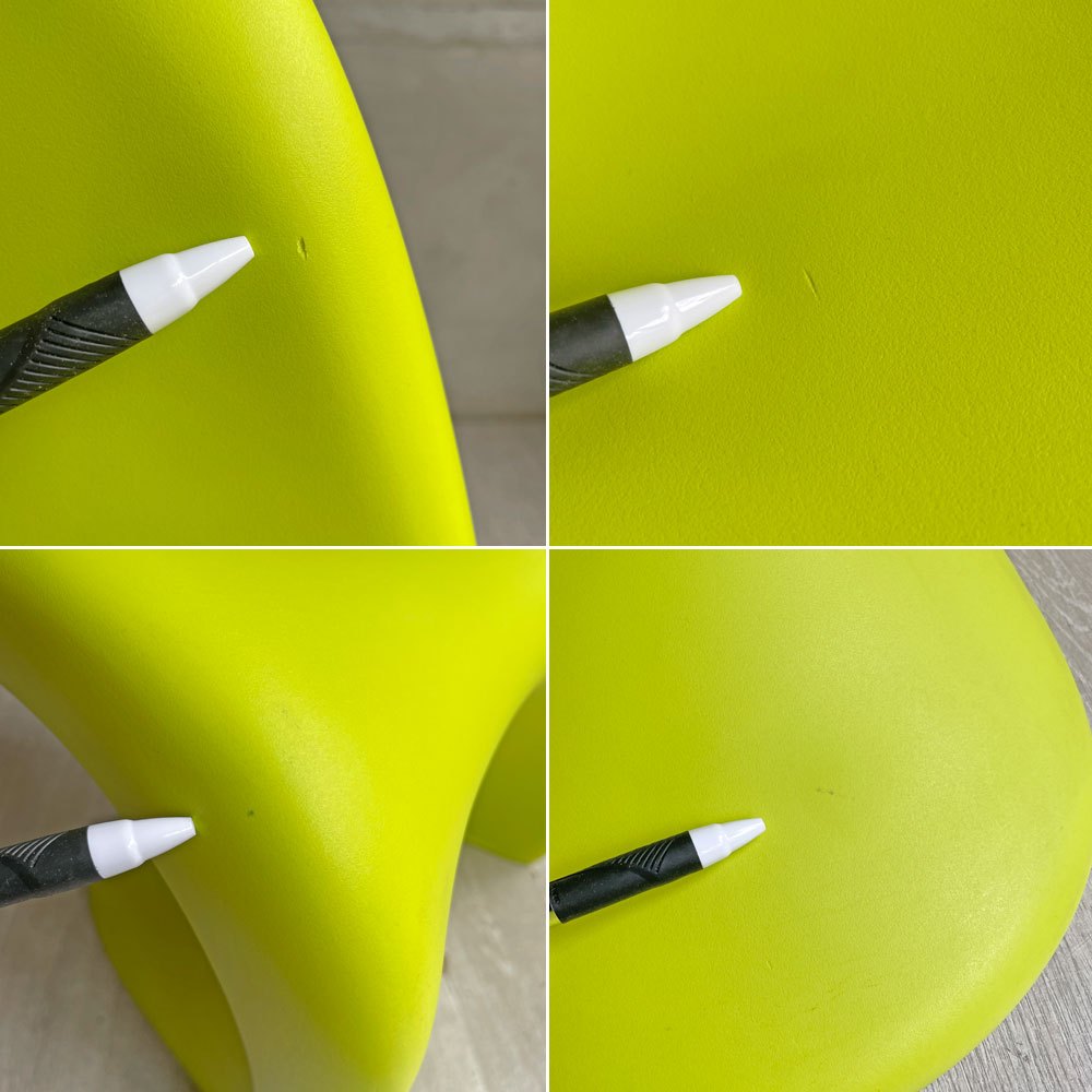 ヴィトラ Vitra パントンジュニア Panton Junior キッズチェア ダークライム ヴェルナー・パントン Verner Panton ミッドセンチュリー 定価¥30,800- ♪