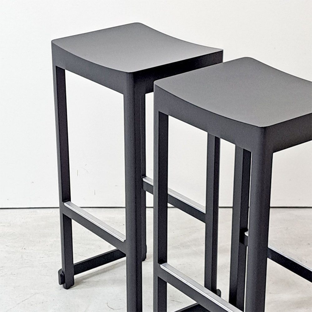 アルテック artek アトリエ バースツール Atelier Bar Stool H75cm ビーチ材 ブラックラッカー仕上げ タフ スタジオ TAF Studio スウェーデン 北欧家具 A ●