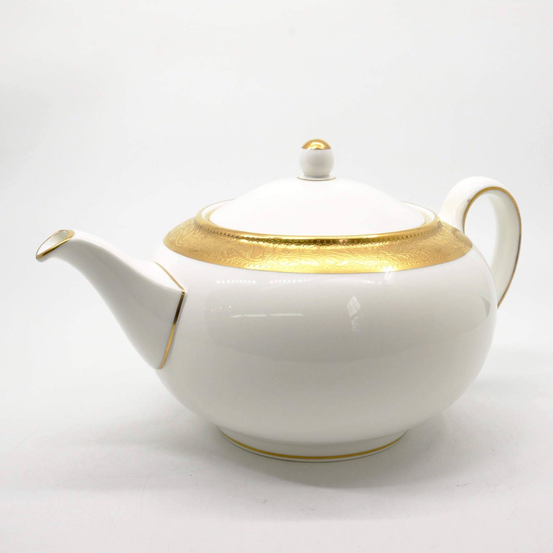 ウェッジウッド WEDGWOOD アスコット Ascot ティーポット 金彩 壺ロゴ