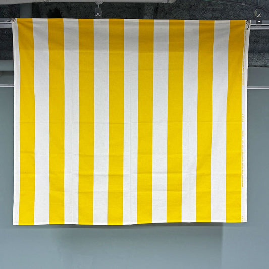マリメッコ Marimekko タサライタ TASARAITA アンニカ・リマラ Annika Rimala ファブリック イエローストライプ 147x128cm ◎